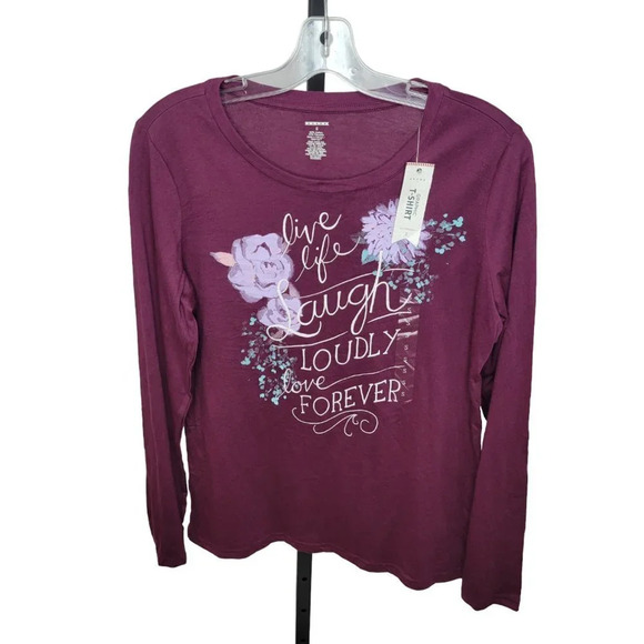 Kohls Graphic Long Sleeve Top - Picture 1 of 3